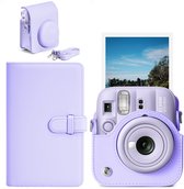 RHYTHMFLAME Instax Mini 13 Accessoireset - Cameratas met Schouderriem en Fotoalbum - Lila