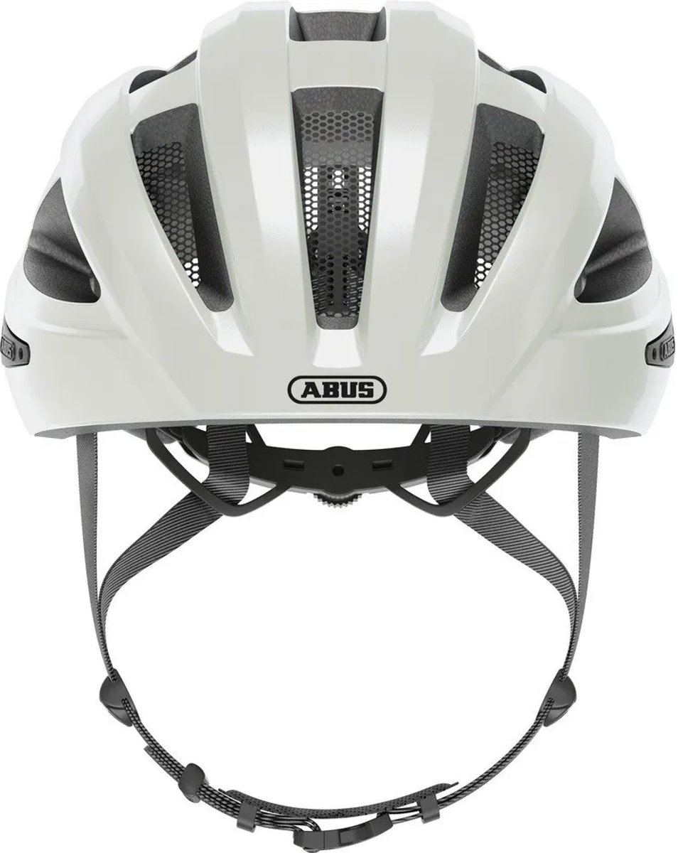 Fietshelm ABUS MACATOR MIPS pearl white L - 58-62 cm - wit - Geschikt voor gebruik op elektrische fietsen - stadsfietsen - 310 g – foto 2