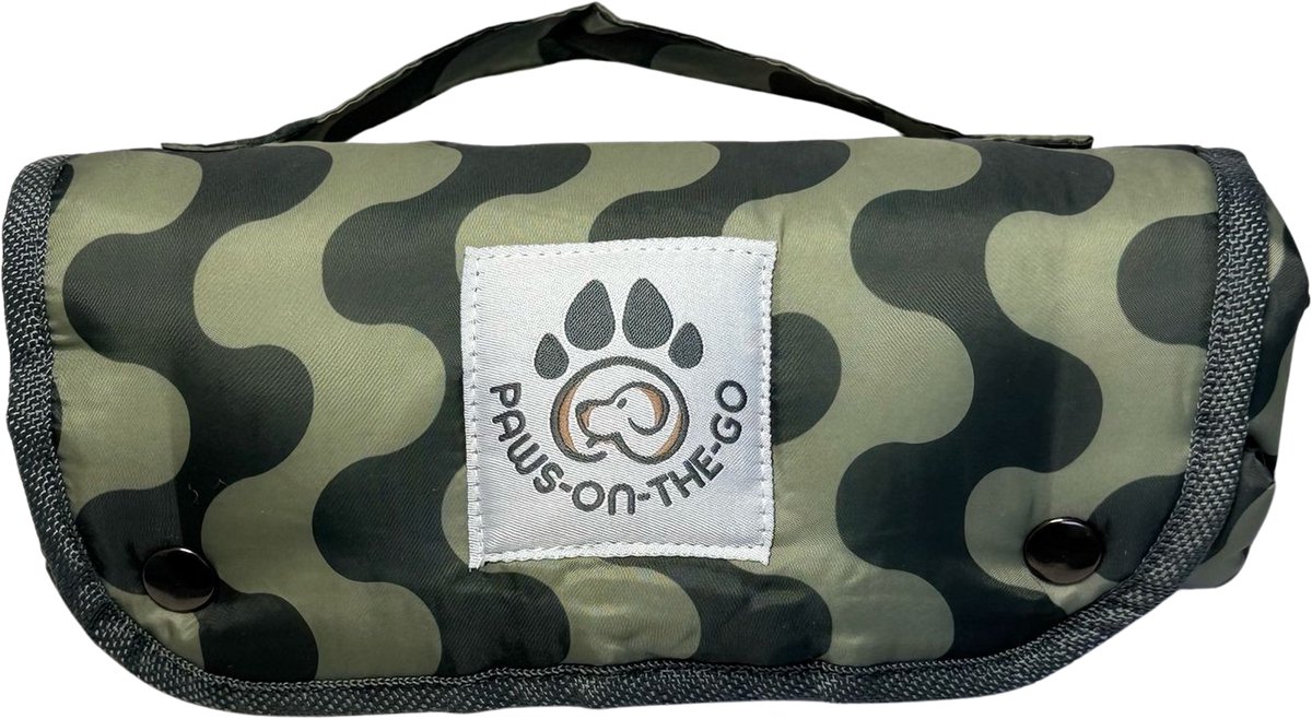 PawsOnTheGo Wildernis - Uniek Design Hondenmat voor Reizen, Rust en Training – 50 x 70 cm - Geschikt voor Binnen en Buiten - Perfect voor Onderweg en Thuis!