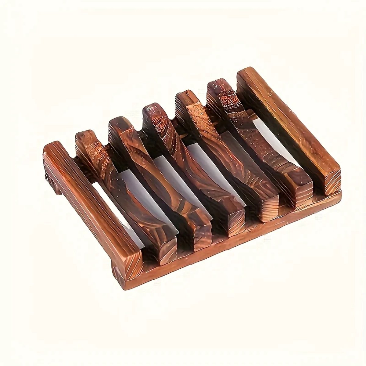 Houten zeephouder bruin - Zeepplankje - Zeepschaaltje - Zeepbakje - Shampoo bar plateau
