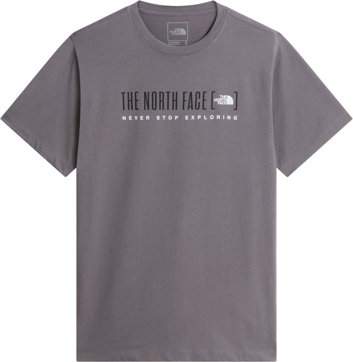 The North Face M BRACKET LOGO REGULAR SS TEE Heren Outdoorshirt SMOKED PEARL Grijs