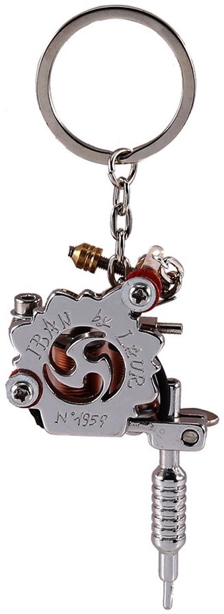 Zinkmetaallegering - Dailygoods- Tattoo Machine Sleutelhanger