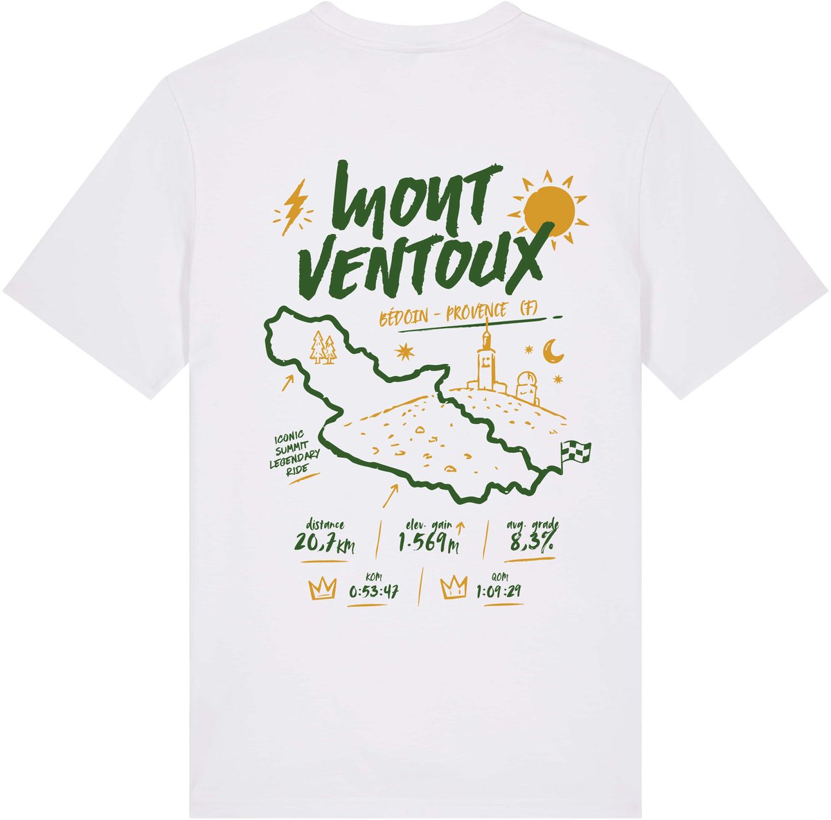 Ecru Mont Ventoux T-shirt - maat XL