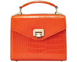 Victoria Hyde "Duchess" - Oranje - Tas - Hand Of Schoudertas - Damentas - PU-leren schoudertas - schoudertas dames - Triple Compartment - Tussenritsvak - Gesp Voorop - Dames - Shopper - Schoudertas