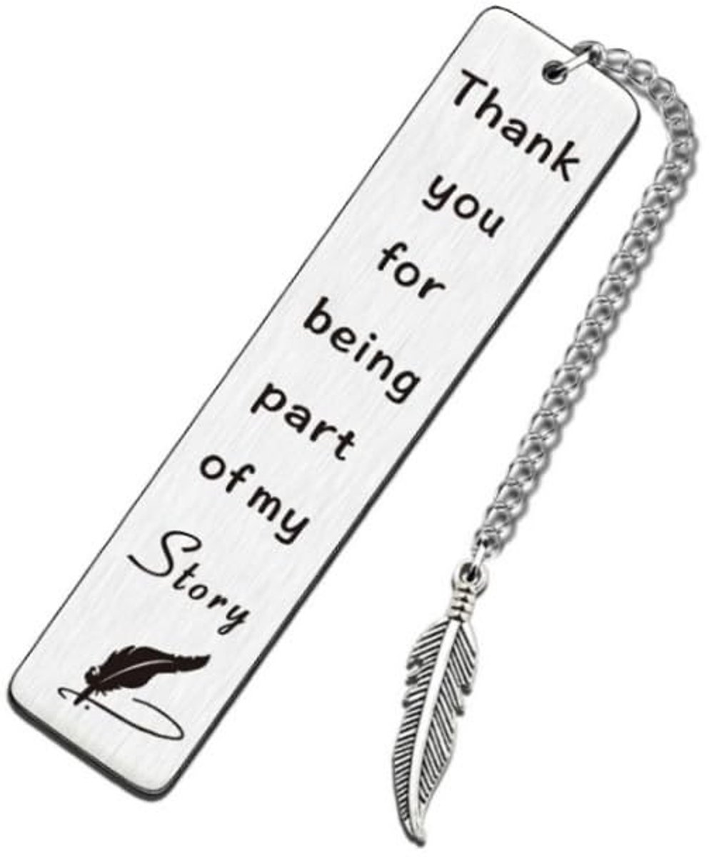Dailygoods- Bladwijzer Metalen - Gepersonaliseerd - Afscheidscadeau - Lerarendag - Verjaardag - Kerstmis - Cadeau