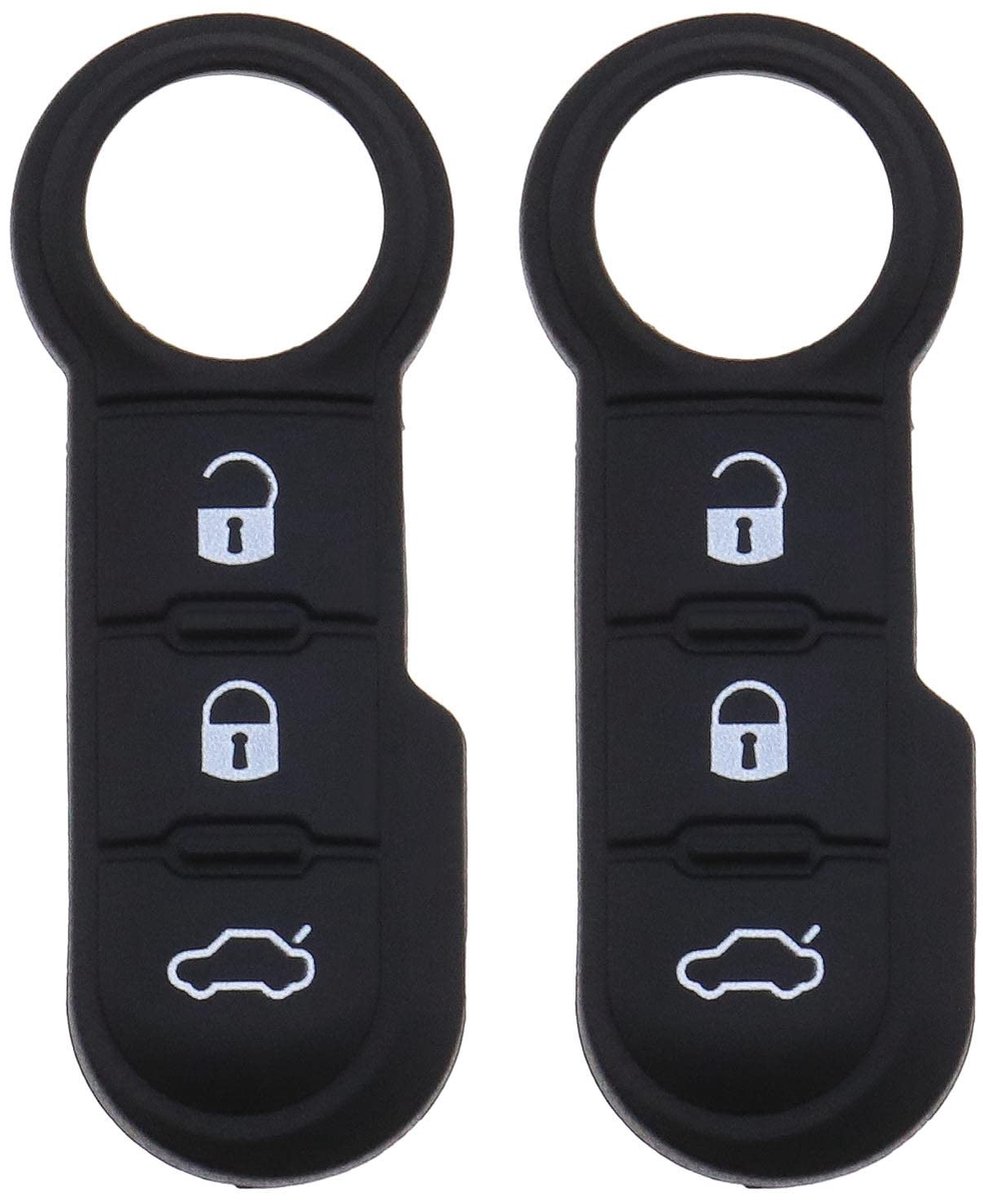 Dailygoods- Autosleutelhoes Antidiefstal - 2-delige Set - Zwart - Krasbestendig - Waterdicht - Lichtgewicht en Duurzaam - Autosleutelcover