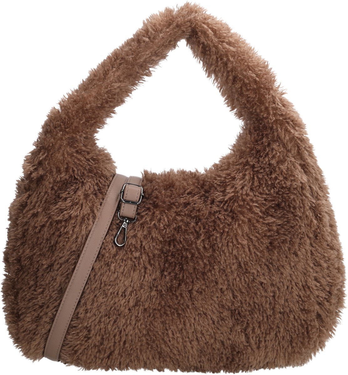 Beagles El Rio Handtas - Schoudertas - Fluffy Tas - Verstelbare Schouderband - Dames - Taupe