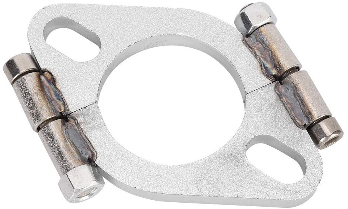 Dailygoods- Uitlaatflens 2 Inch - Universele Platte/Ovale Splitreparatie - Vervangingsaccessoire - Eenvoudig te Installeren - Duurzaam Materiaal - Uitlaatpijp