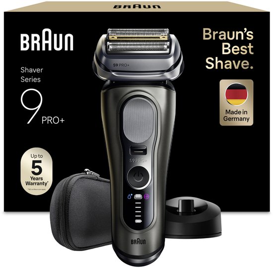 Braun Series 9 PRO+ Elektrisch Scheerapparaat - Pro SensoAdapt - Oplaadstandaard - 9615S - Grafiet