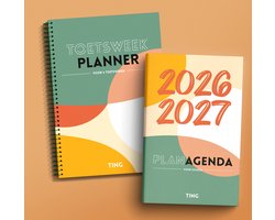 TING Planagenda 2026-2027 & TING Toetsweekplanner | Schoolagenda & Huiswerkplanner en Toetsweekplanner| Middelbare School | vmbo havo vwo mbo