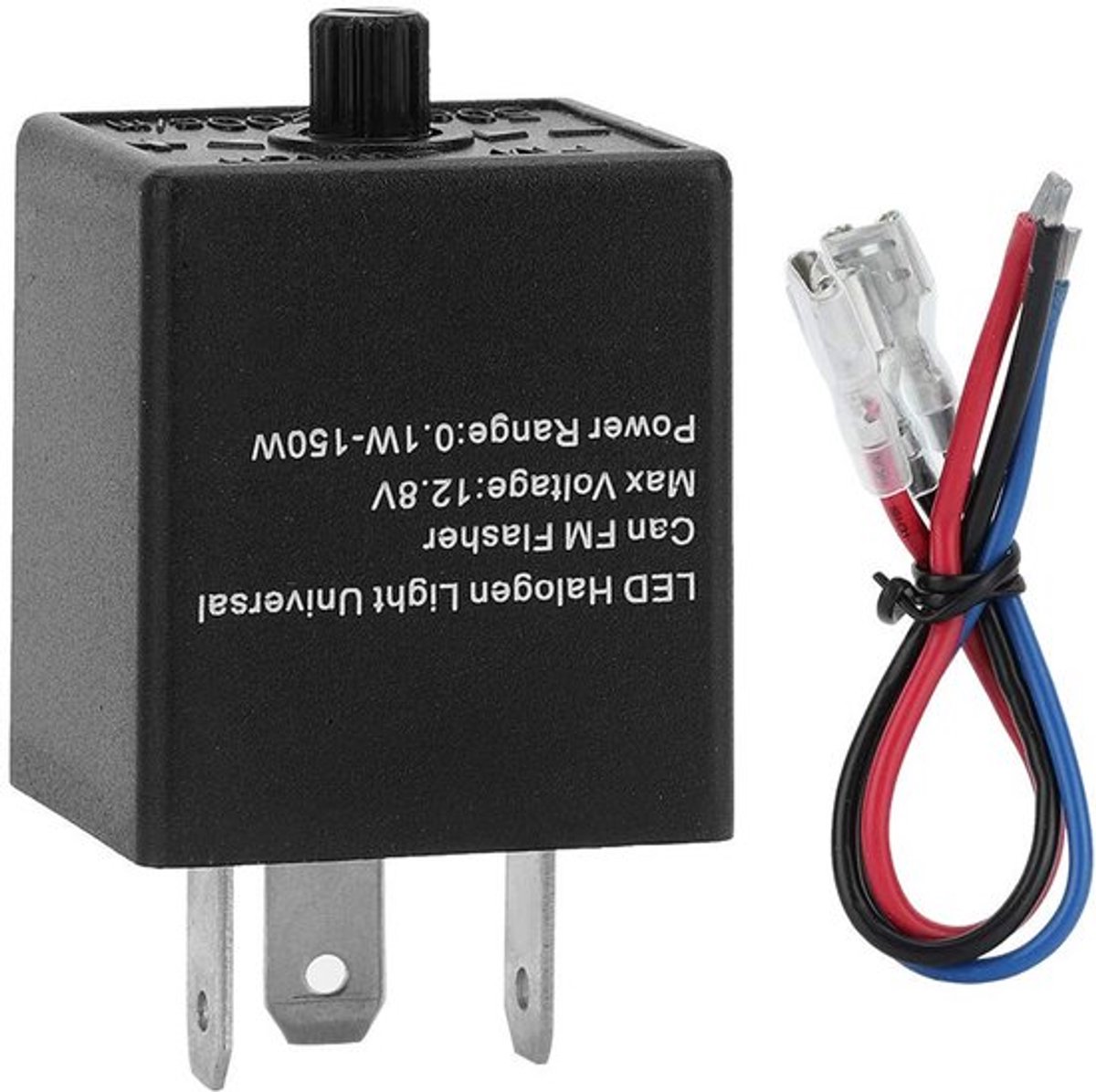 Allecto - Led Flasher Relay - 3-Pin 12V 24V - Instelbare Knipperlicht