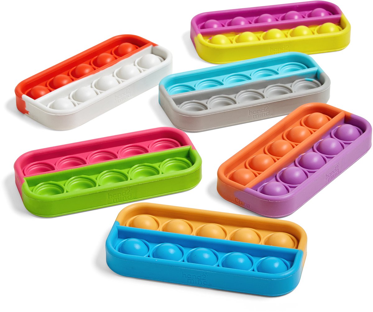 Learning Resources ten-frame sensory bubble poppers (set van 6) - 3+