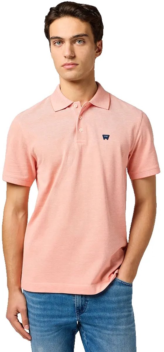 Wrangler Refined Korte Mouw Poloshirt M Man Oranje