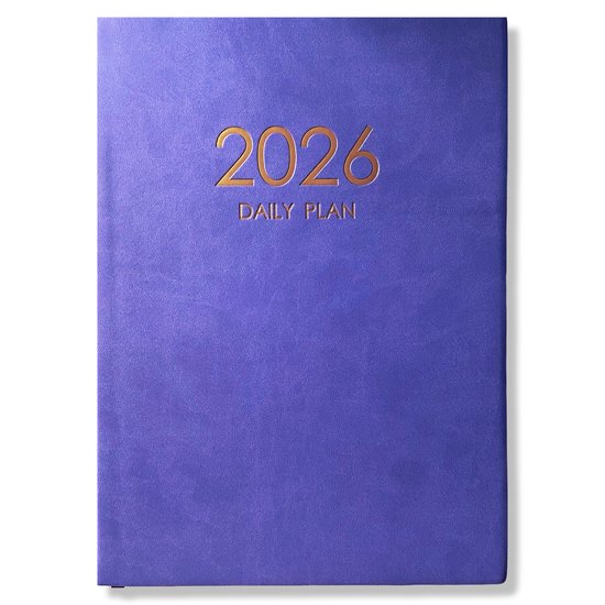 Dagboekdag 2026 per pagina (SKY BLUE 2026, A5
