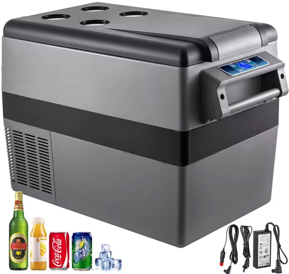 20L Draagbare Auto-Vrieskist, Mini Koelkast, 45W, 12V AC/DC, Voor Thuis en Buiten