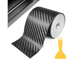 Beschermfolie Auto - Zelfklevende Tape - Lak Beschermen - 3D Koolstofvezel - 5cm x 5m Rol - Zwart