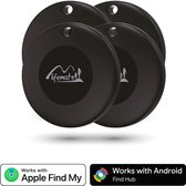 Lifemate Life Tag Duo - Compatibel met iOS Zoek mijn of Android / Google Vind Plek - Android Tracker - Apple Bluetooth Tracker - 100 dB - Tracker Apple iPhone & Android - 4 Pack