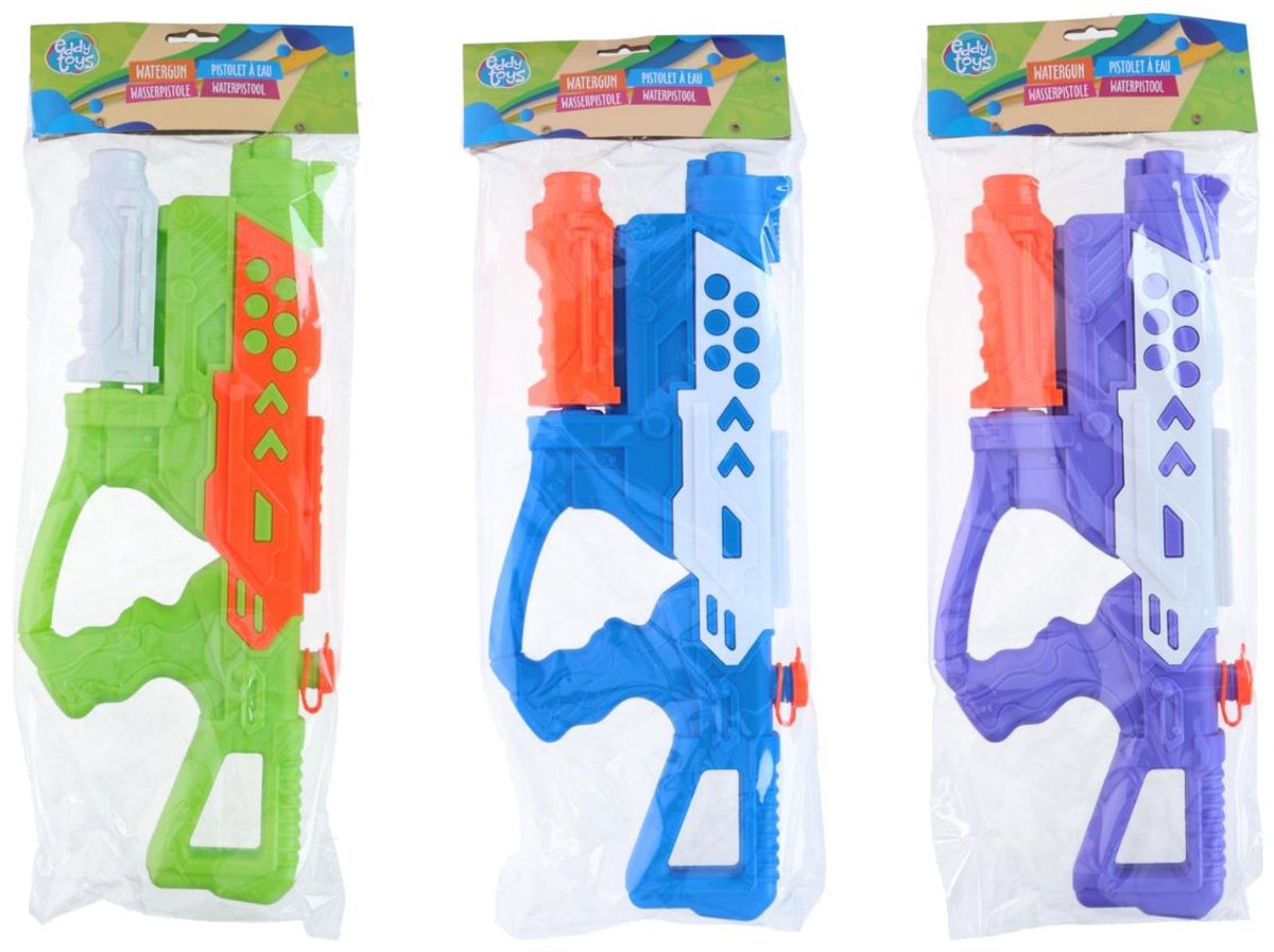 Eddy Toys Waterpistool Groot - Zomers Speelgoed - Assorti Kleuren