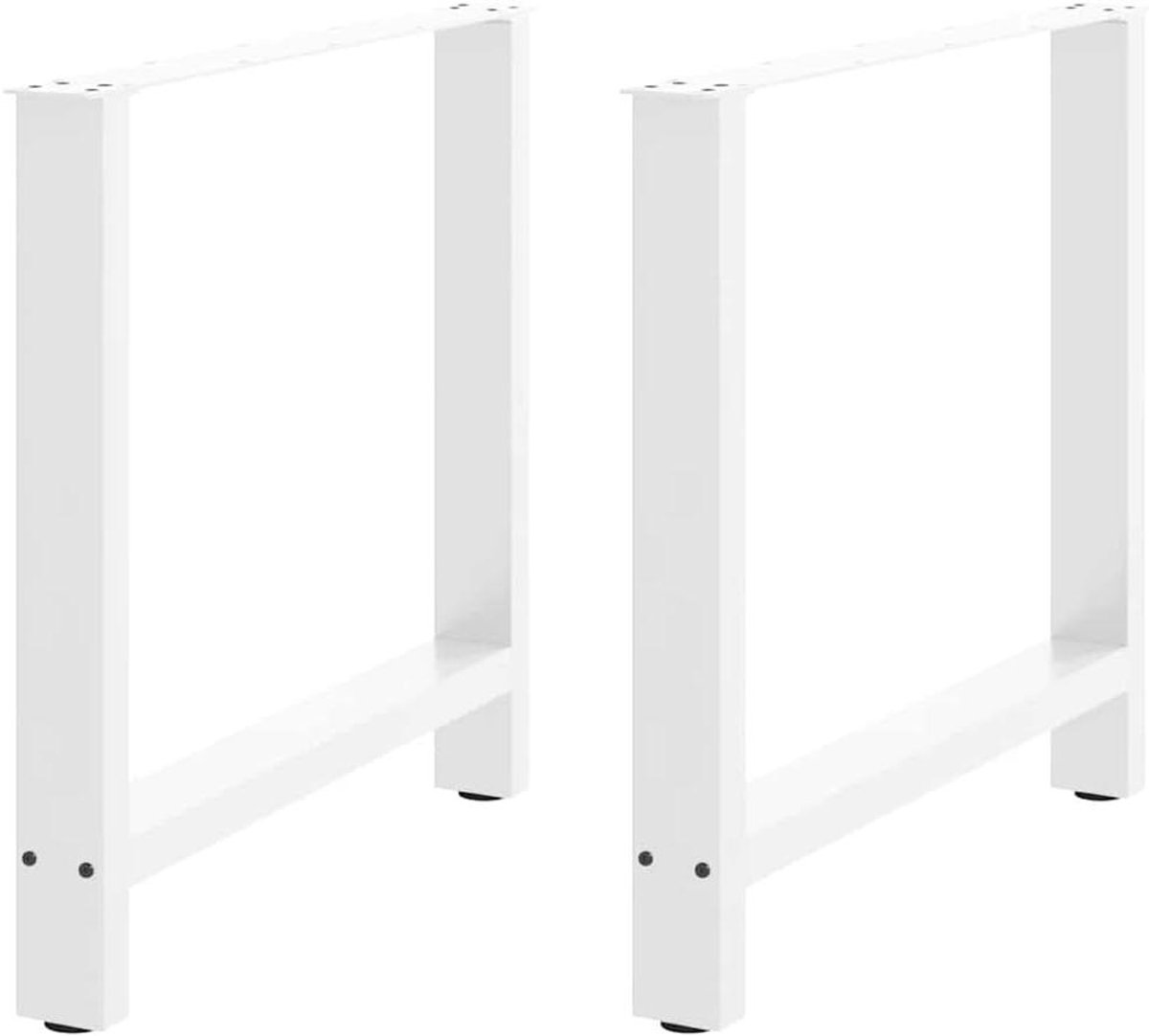 Eettafelpoten - Meubelonderstel - Tafel Maken - Verstelbare Voet - 80x72cm - Wit