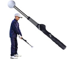 Hrippy Golf Swing Trainer Aid Telescopische Golf Oefening Warm-up Stick voor Kracht Flexibiliteit en Tempo Training, Golf Training Accessoires
