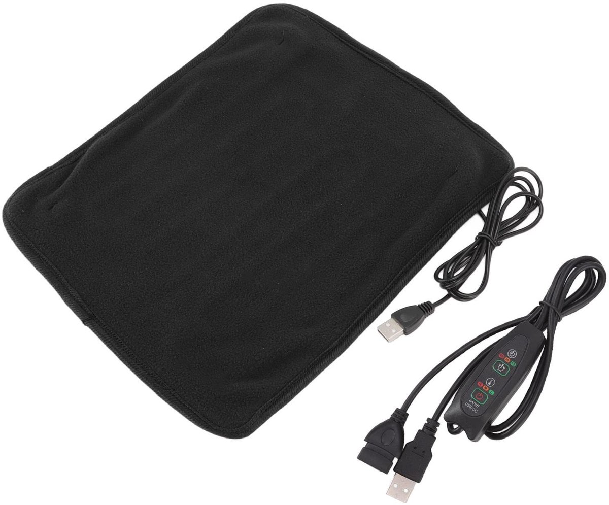 Allecto - USB Verwarmingskussen voor Schouder, Nek, Been en Taille - Temperatuurregeling (Zwart)