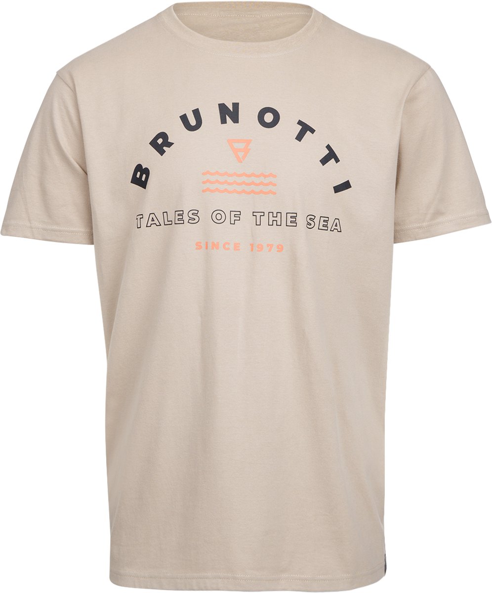 Brunotti Leeway T-Shirt Feather 100% Katoen Regular Fit L Grijs
