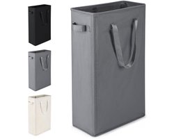 Slimme opvouwbare wasmand - Waterdichte stof, handgrepen en gaasdeksel - 45 liter capaciteit
