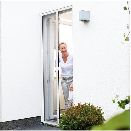 jarolift horrenklemframe SlimLine voor kozijnen, insectenwerende horren voor ramen 60 x 150cm, antraciet
