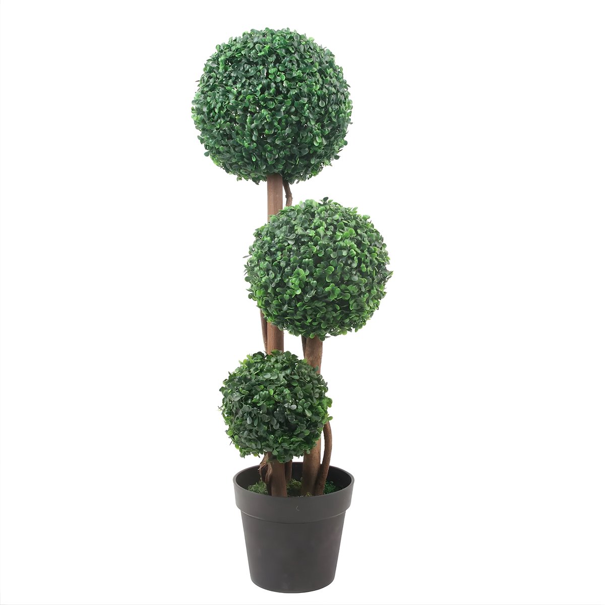 Kunstmatige Vormsnoei Boom 90 cm - Buxusbal Stijl - Voor Binnen & Tuin - Groen