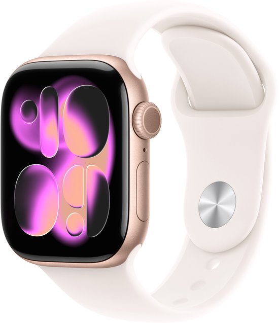 Apple Watch 11 - Wifi + 5G - 42mm - Rose Gold Aluminium Case with Light Blush Sport Band - M/L