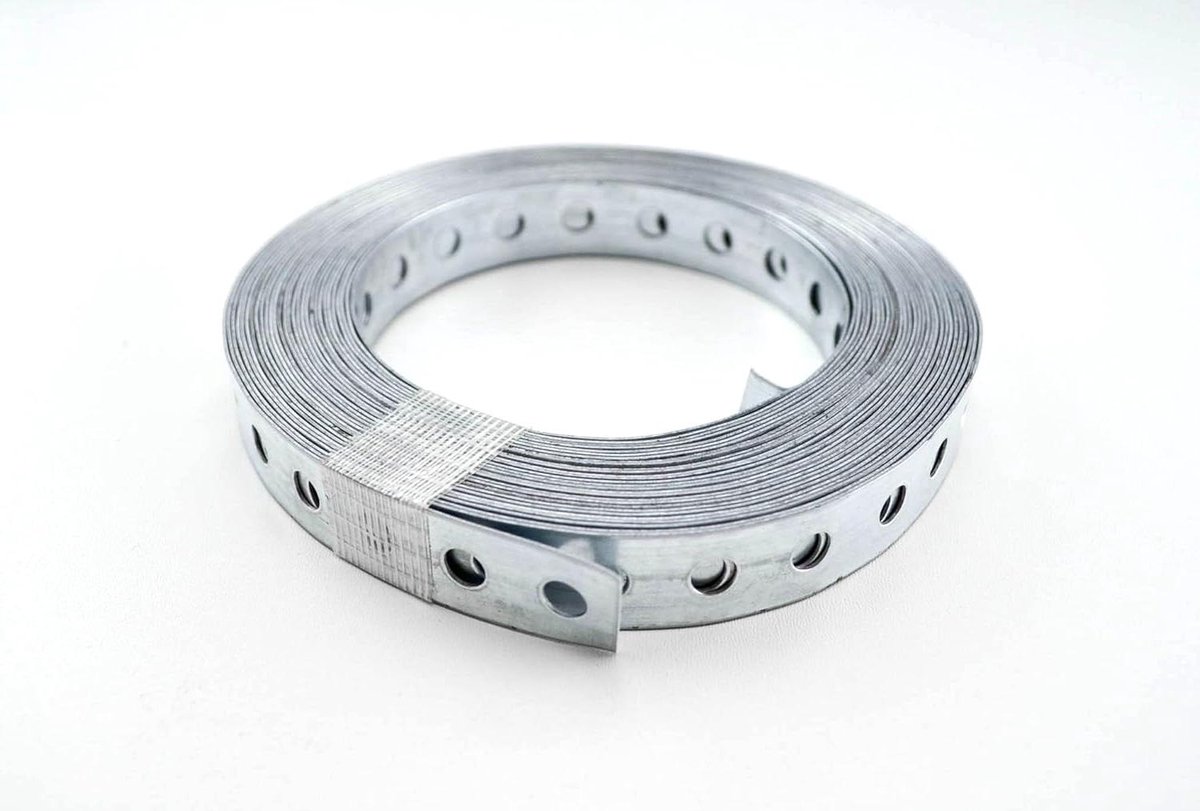 Gatband verzinkt 17 mm breed 10 m/rol