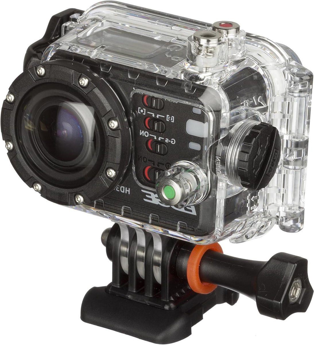 Action Camera - HD Camera - Outdoor Adventures - 175 Degree Wide Angle - 100m Waterproof - Black