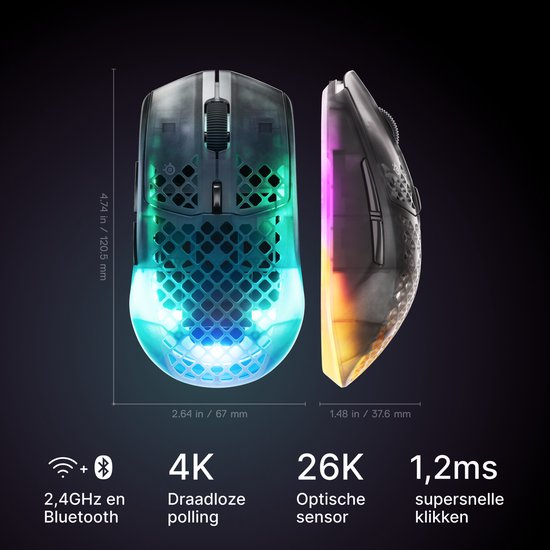 SteelSeries Aerox 3 Gen 2 (Black) (3/8)