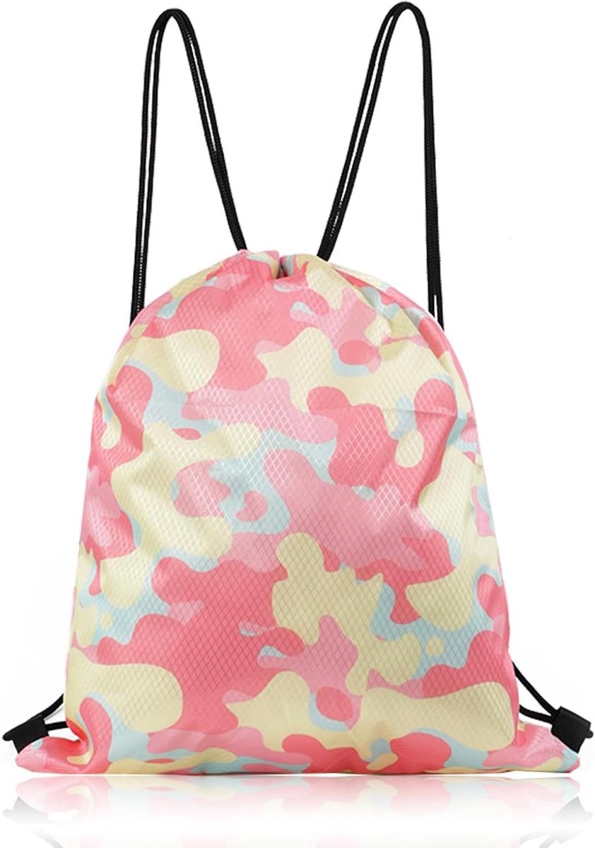 zwemzak - turnzak - Girls and Boys Swim Bag - Waterproof Swim Bag - Children's Swim Bag - Girls Drawstring Bag - Wet and Dry Separation - Beach Backpack - Sports Gym - PE - Children's Beach Bag (Pink - 32*38) — afbeelding 8