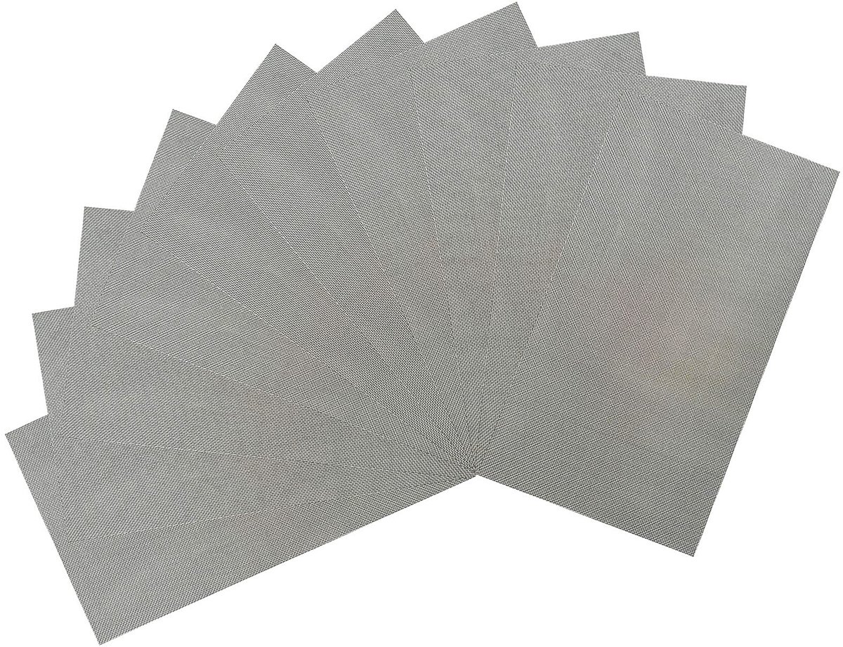 10x RVS Draadgaas 120 Mesh - Multifunctionele Insectenfilter - 20x15cm