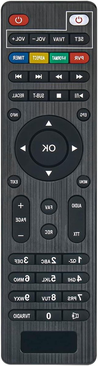 Afstandsbediening - Universele afstandsbediening - TV bedienen - Ergonomisch ontwerp - 17x5x1 cm