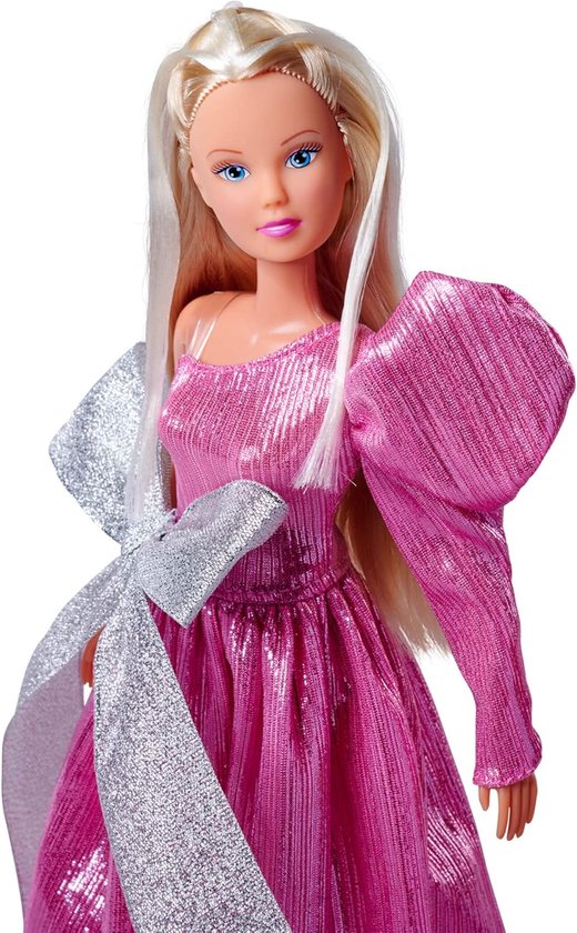Steffi Love Speelpop - Aankleedpop Modepop - Kinderen Spelen - Avondjurk Strikdetails - 29 cm - Roze van Steffi Love — afbeelding 5
