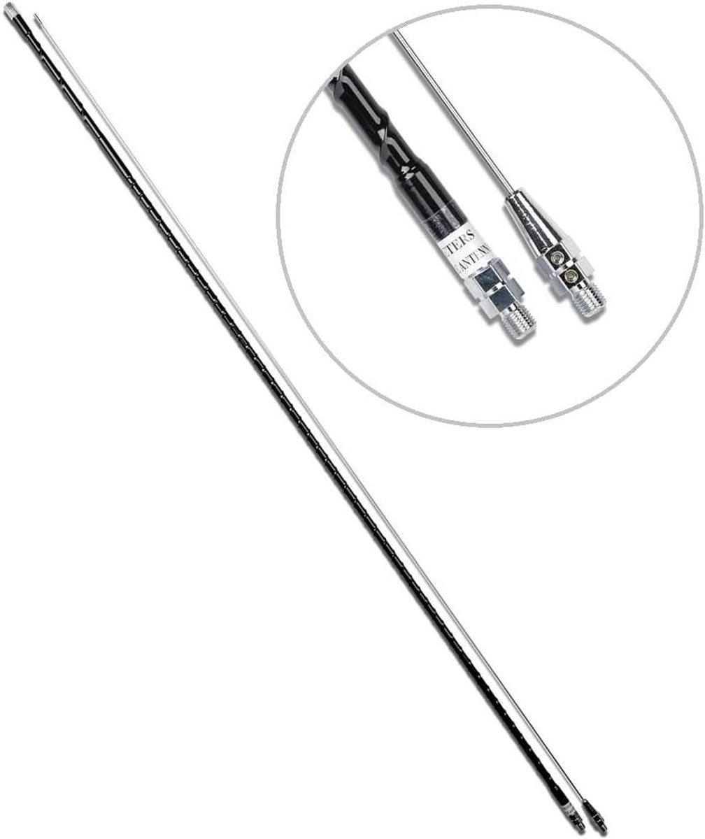 Mobiele Antenne - HF Antenne Radio - Radio Amateur - Helical Spot Ontwerp - 245 cm - Zwart