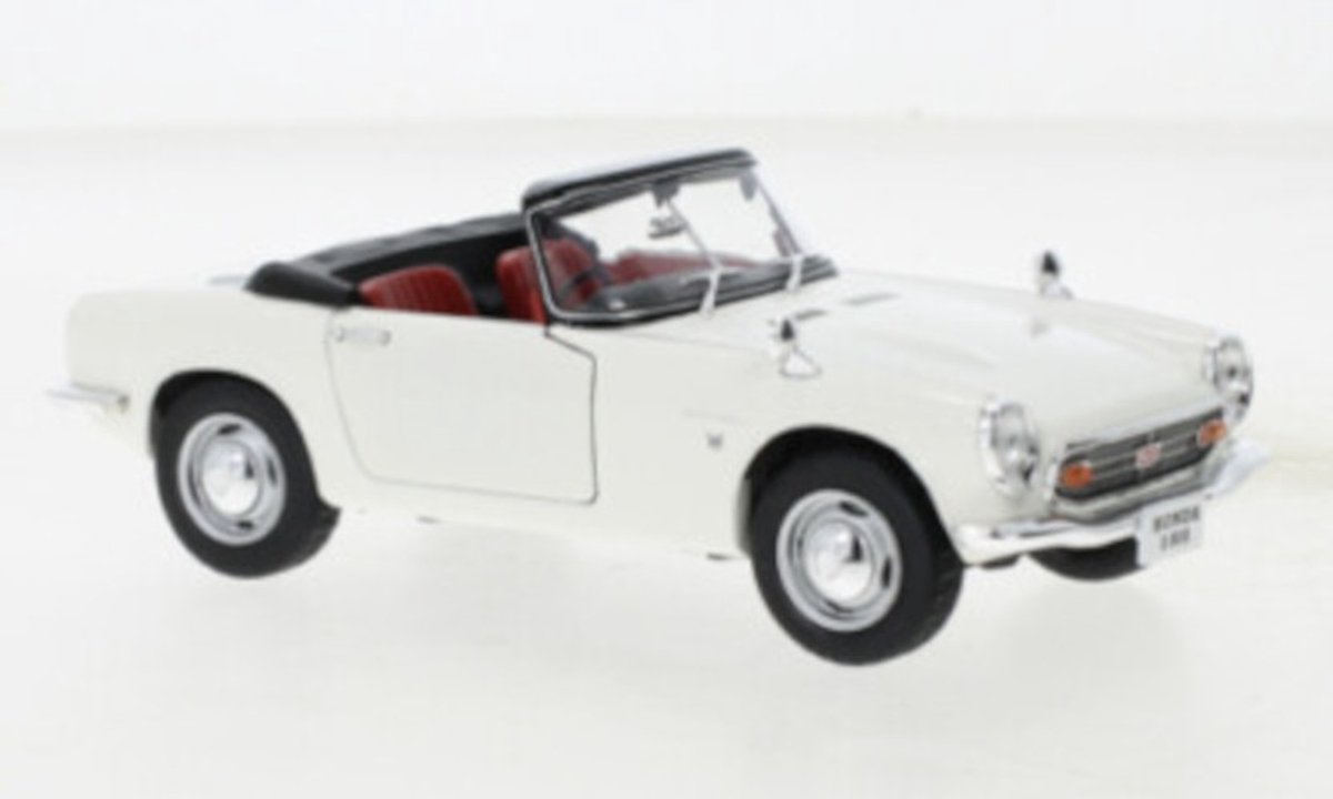 Honda S800 1966 Wit Modelauto 1/24 Whitebox