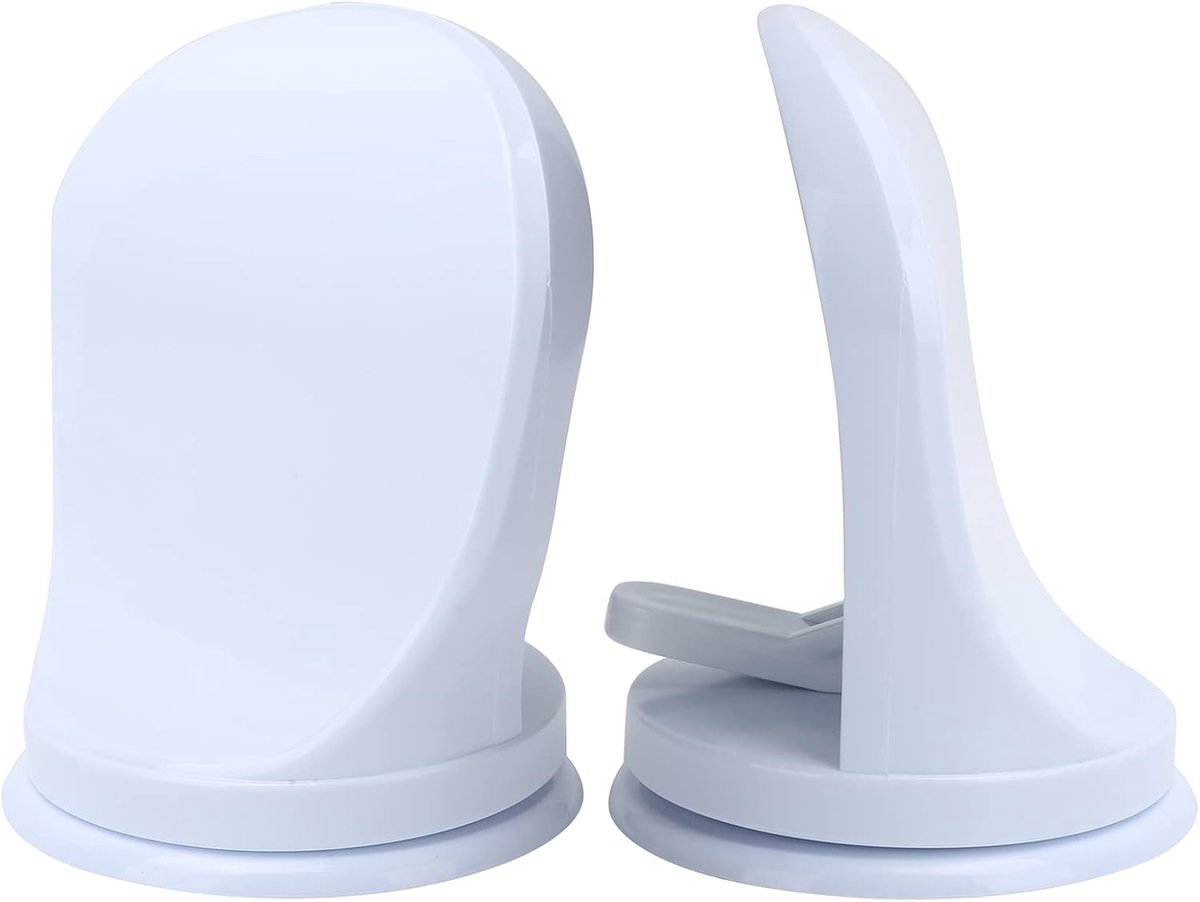 Veilige douchekruk (2 stuks) - Antislip ontwerp Geschikt voor handgrepen - Stabiele zuignapvoet - Lichtgewicht douchekruk Geschikt voor de badkamer