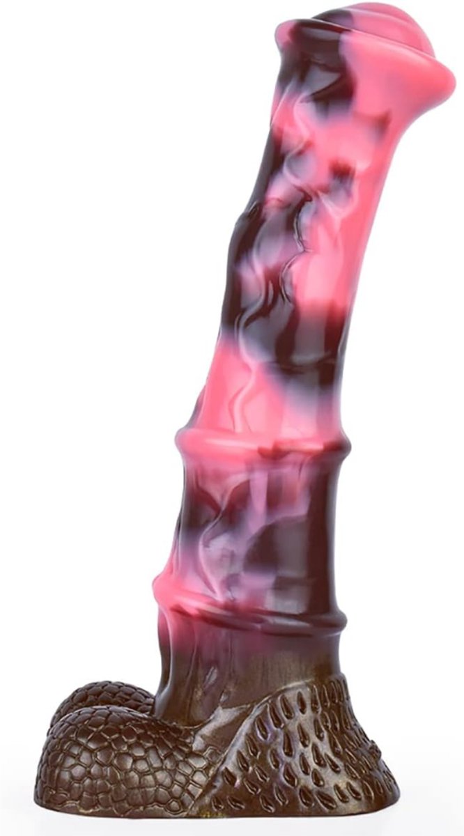 VIN® 25.5cm Mega Dildo met Balzak - Grote Dildo - Dikke Dildo - Extreme Dildo - Anaal Groot - Reusachtige Dildo XXL - Buttplug XXXL Monster Dildo - Fantasy Dragon Dildo - Animal dildo - Anaal Groot - Zuignap