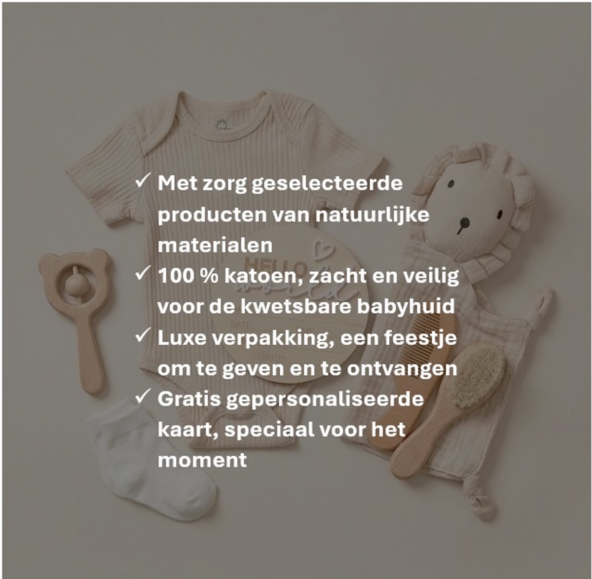 kraamcadeau pakket unisex large - baby cadeau set - luxe verpakking - kadoshop020 – foto 2