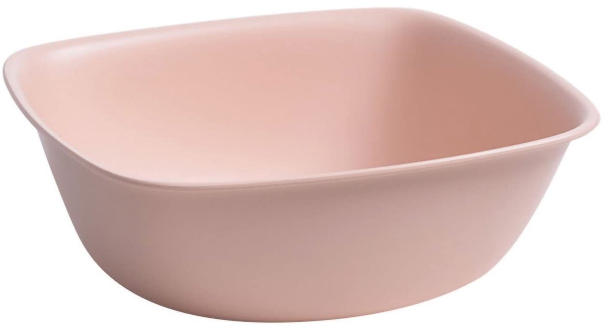 Compacte Roze Plastic Wasbak - Multifunctionele Vierkante Wasbak voor Huishoudelijk Gebruik