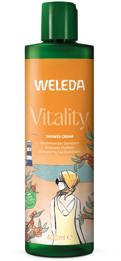 WELEDA Vitality Douchecrème - Geur Van Grapefruit & Mandarijn - Reinigt Mild & Droogt Niet Uit - 100% Natuurlijke Ingrediënten - 400 ml