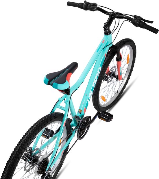 HILAND Mountainbike Dames - 27 Inch - 18 Versnellingen - Lichtgewicht Aluminium Frame - Verende Voorvork - Dubbele Schijfremmen van Hiland — afbeelding 3