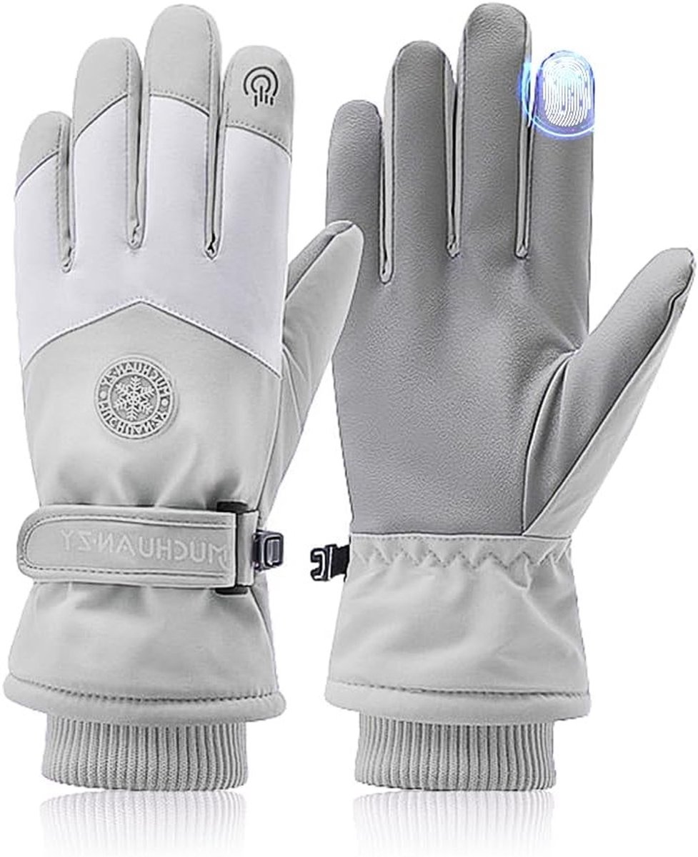 Dames Skihandschoenen voor de Winter, Waterdicht, Warm, Met Touchscreen, Thermisch en Winddicht, Ideaal voor Skiën en Snowboarden