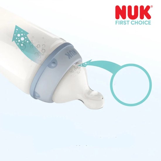 NUK - First Choice Siliconen - Speen : S, 0m+| Anti-Colic - 2 Stuks | van Nuk — afbeelding 2