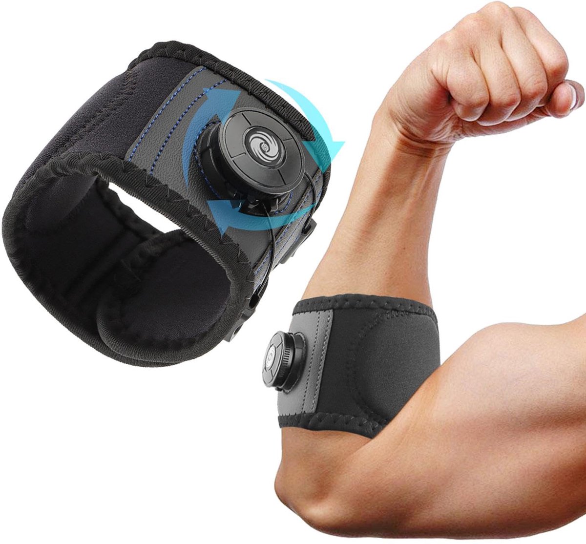 Namajunas - Elleboogbraces - Tennisarm Brace - Tennisarm - Elleboogbeschermers - Elleboog brace tennis elleboog - Tennis Elleboog Brace - Elleboog bandage - Onderarm brace - Elleboog Sleeve - One Size - met Gelvulling - Voor Tennis en Golf