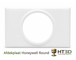 Thermostaat - Honeywell Round Thermostaat - Grondplaat - Muurplaat thermostaat - Afdekplaat voor Honeywell Round - Kamerthermostaat - Afdekraam - HT3D