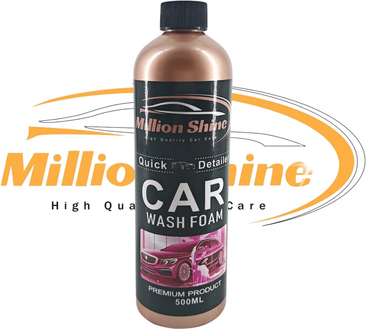 Million Shine Witte foam / roze vloeistof - shampoo - Car shampoo - 500ML